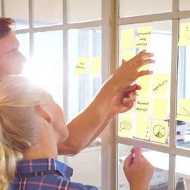 Sticky Notes, 3"x 2" Self-Stick Notes Pads, Easy to Post for Office, School, Home, 4 Pads/Pack, 100 Sheets/Pad,Total 400 Sheets (Yellow)