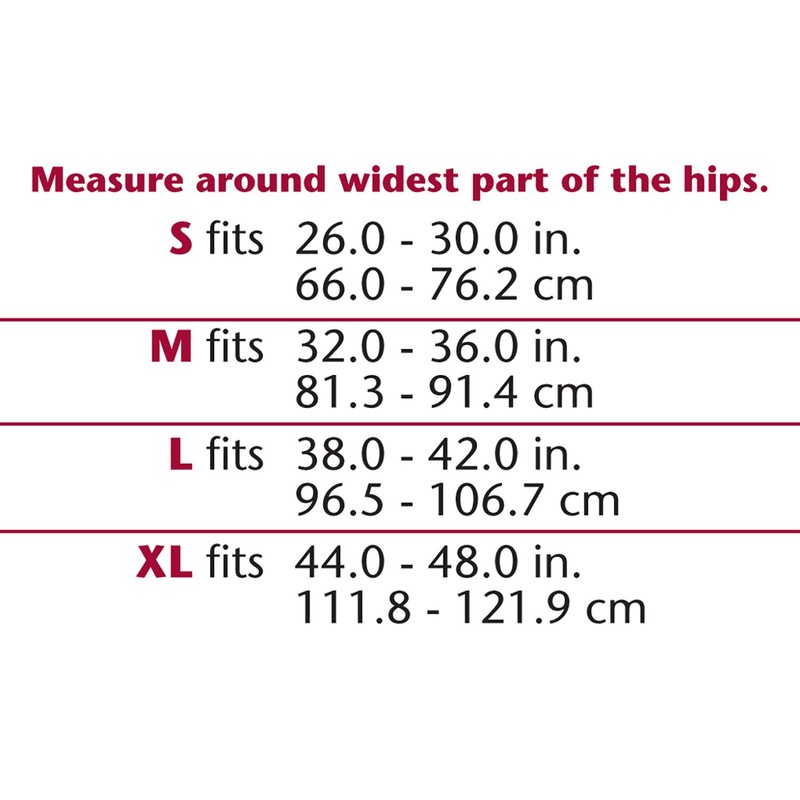 Sacroiliac Support, Pelvic Hip Brace, Low Profile Design, Large (38-42