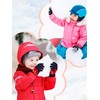 2 Pairs Kids Winter Gloves Full Finger Knitted Gloves Warm
