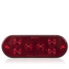 Maxxima M63354R Low Profile Oval Red STT Lightnings Surface Mount