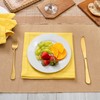 Blue Needles Lemon Yellow Hemstitch Linen Napkins - 100% Cotton