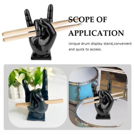 Drumstick Holder Resin, Drumstick Holder Hand, Resin Rock Hand Drum Sticks Holder, Drumstick Holder Drum Accessories for Drumsticks Drumsticks Creative Gifts for Drummers
