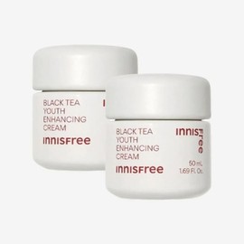 [Elumam] Innisfree Black Tea Youth Enhancing Cream 50ml x 2 / [엘루맘] 이니스프리 블랙티 유스 인핸싱 크림 50ml 2개