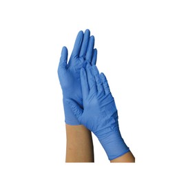 Singer Nitrile Dispo Gloves No.220 Blue Powder Free (100 Sheets) L