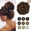 Elailite Hairpiece Bun Hair Scrunchie with Hair Pieces with Elastic