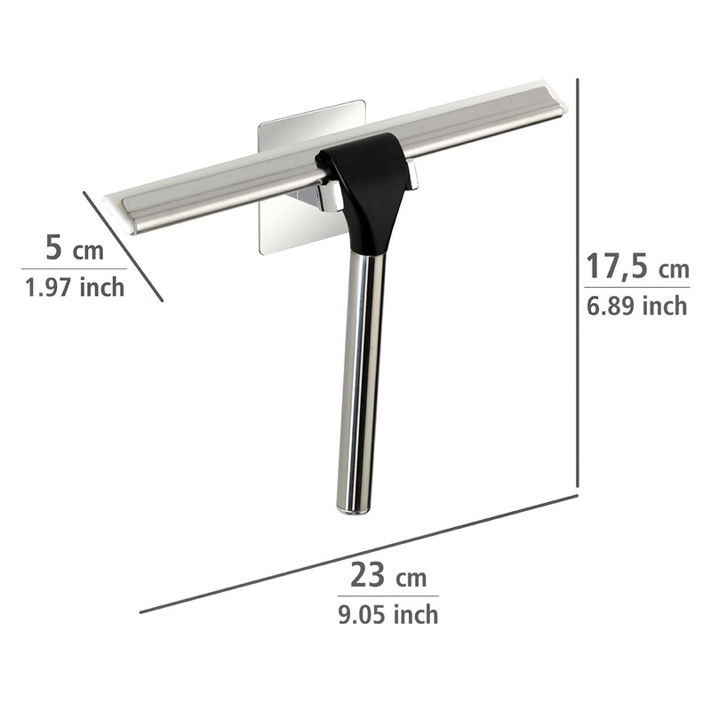 Turbo-Loc® Quadro Stainless Steel Shower Squeegee
