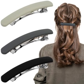 ATODEN Hair Clips Barrettes for Women 3 Pcs Matte Barrettes for Thin Fine Hair Flat Hair Clip French Barrette Hair Clips for Short Medium Hair Styling Clips Vintage Hair Accessories for Women Girls