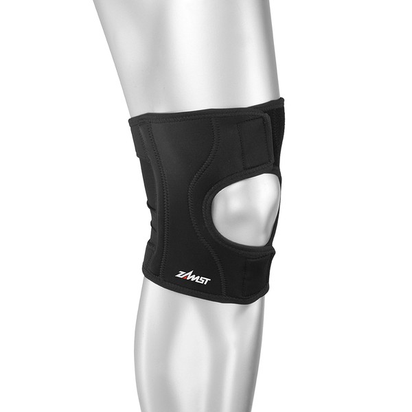 Zamst EK-1 Sports Knee Brace With Lightweight And Breathable Material For General Knee Support and Knee Pain-for Basketball, Volleyball, Running, Tennis, Pickleball-Black, Medium