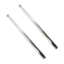 nanomaru Universal Rod Antenna, 3.9 ft (1.4 m), Telescopic, 10 Tiers, Pocket Dipole, 50Mhz Radio Antenna, FM Radio, Repair, Replacement, Fixed Type, Set of 2