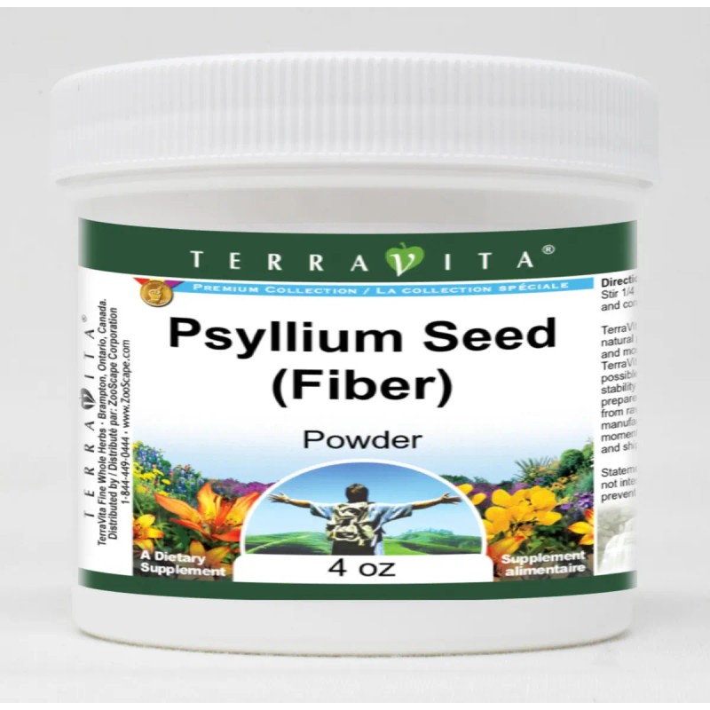 Terravita Psyllium Polvo Fibra 4 Oz Paquete Doble