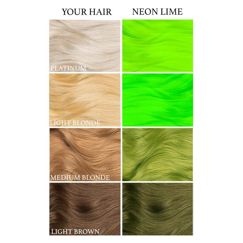 Lunar Tides UV Lime Green Hair Color Semi-permanent - Neon