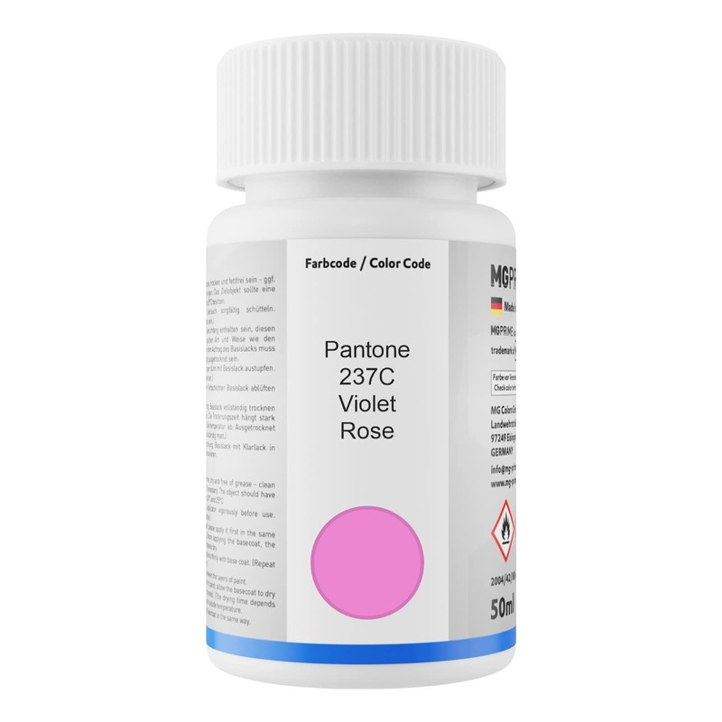 MG PRIME Lackstift Set Pantone 237C Violet/Rose matt Basislack Klarlack