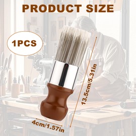 Salve Brush Wax Brush for Furniture - Wood Furniture Brushes with Durable Handle for Leather & Home - Comfortable Wax Brushing Tool for Leather & Furniture Care