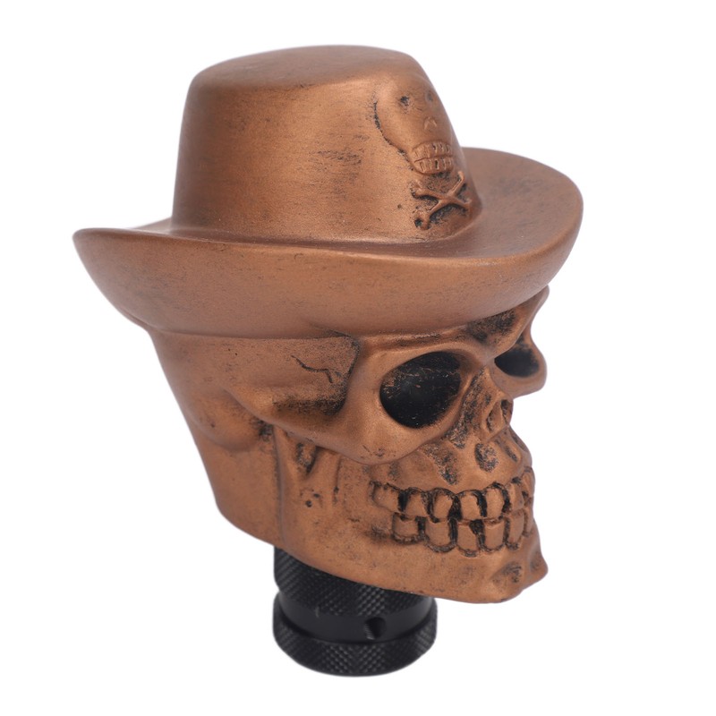 Skull Head Gear Shift Knob with 3 Adapters Cool Looking