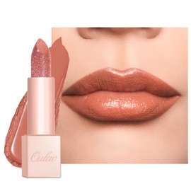 OULAC Moisturising Shine Lipstick Brown, Shimmering with Shiny Surface, Creamy Texture, Lip Care for Moisturising Lips, Infinity Moisture, Vegan 11 La Vita