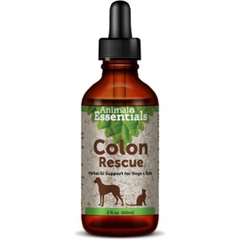 Animal Essentials Colon Rescue for Dogs & Cats - Herbal Laxative, Constipation Relief, Stool Softener with Slippery Elm, Marshmallow Root - 2 Fl Oz