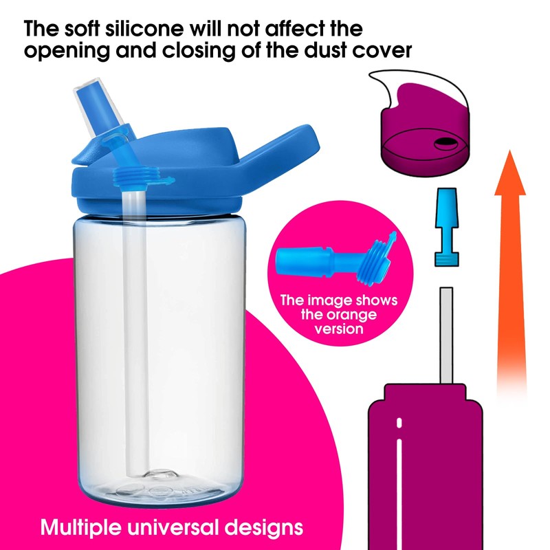 Powerful 8 Pack Bite Valve and Straw Fit All CamelBak