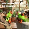Cute Resin Frog Decor Set, 2 Pcs, Fun Gift Idea