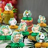 Gyufise 9Pcs Jungle Animals Honeycomb Centerpieces Safari Jungle Themed Birthday