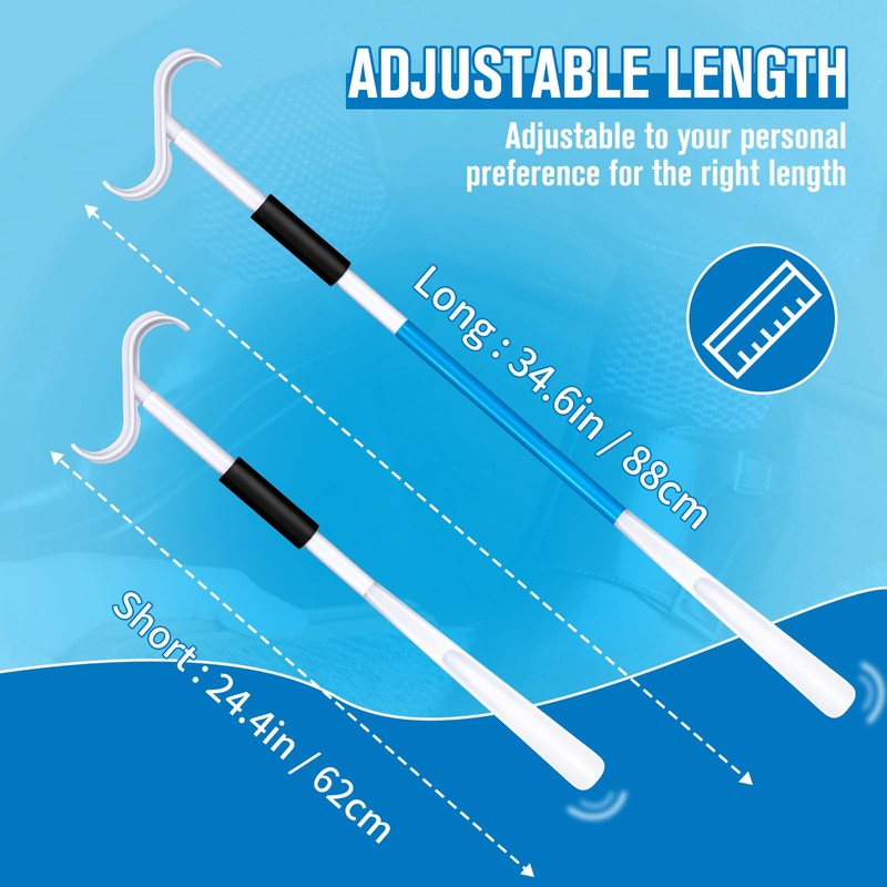 Milifox 35" Long Shoe Horn for Seniors, Dressing Stick, Long