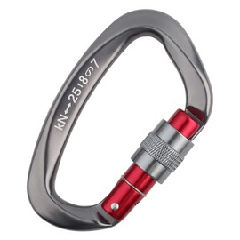 XINDA D Shape Safety Lock Connector Rock Climbing Protector Accessories (Grey)