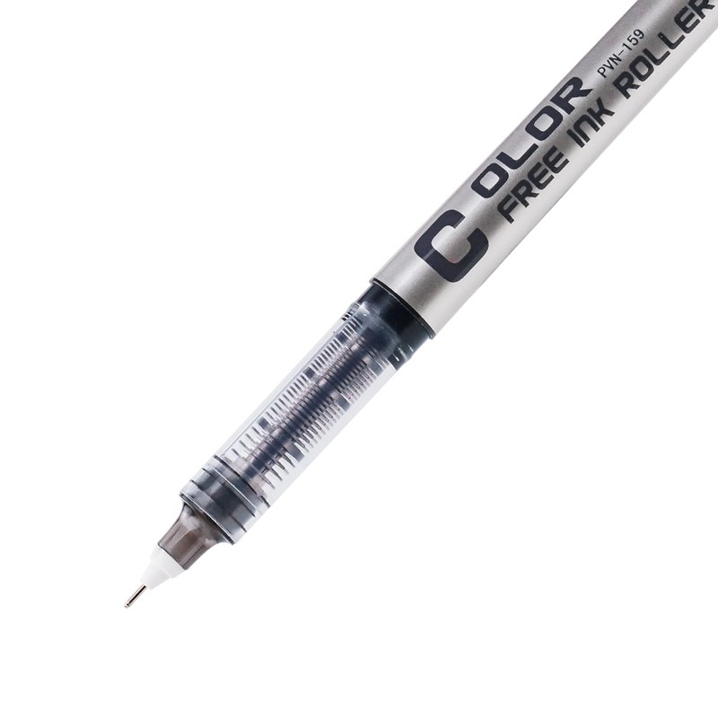 EYEYE Black Rollerball Pens 0.5mm Needle Tip, 12 Pack Extra