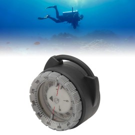 Underwater Diving Compass Dive Compass Underwater Navigation Compass Scuba Diving Compass for Outdoor Sports Diving Sailing Hiking Survival Emergency (Grey)