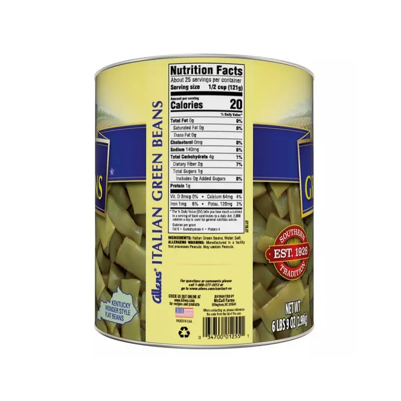 Allens Italian Style Green Beans, 28 oz., 6 pk.