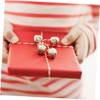 VILLFUL 20m Bell Red Rope Set 50pcs Jingle Bells Christmas