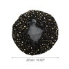 VOCOSTE Shower Cap, Hair Cap, Dot, Double Layer Waterproof, Reusable