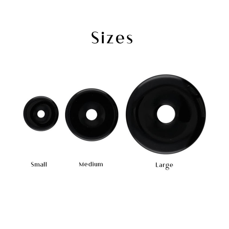 Vives Cortada Hematite Donut (For Pendants) Small, Iron