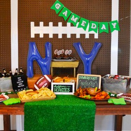 REUSABLE New York N.Y. Blue Gameday Sports Letters | NY Stadium Gameday Letters Sports Party | Baseball, Football, New York Sports Team Party | NY Inflatable Letters |BASHOUT