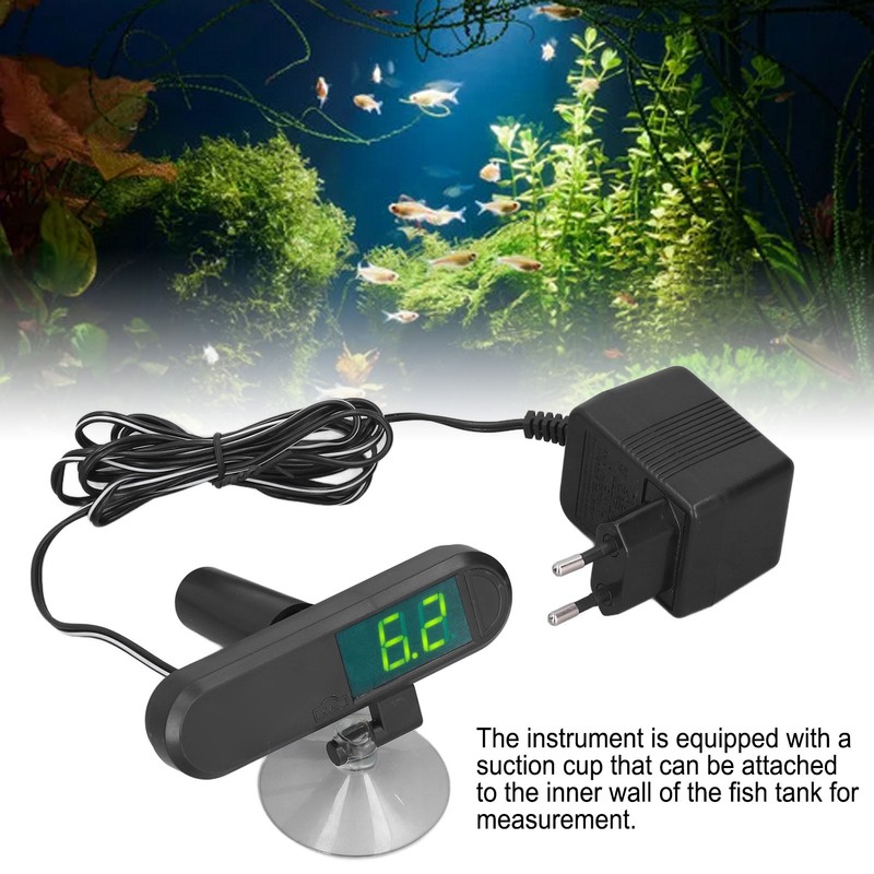 PH‑025W Aquarium PH Monitor with Suction Cup PH Meter Water