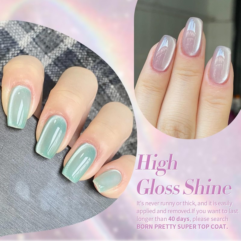 BORN PRETTY Magnetic Nail Gel, Cat's Eye Gel, Galaxy, Cat