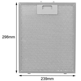SPARES2GO Metal Mesh Filter for Diplomat Cooker Hood/Extractor Fan Vent (Silver, 300 x 240 mm)