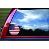StickerTalk Circular US Flag Vinyl Sticker, 6 inches by 6
