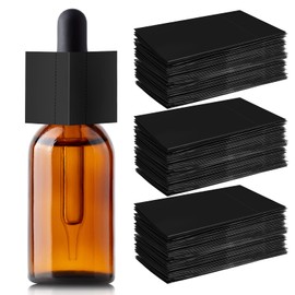 Outus 500 Pcs Shrink Wrap Perforated for Bottles Heat Shrink Bottle Seals (Black)