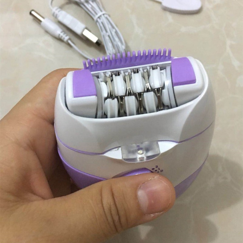 Electric Hair Removal Epilator Rechargeable Detachable Head for Women Man