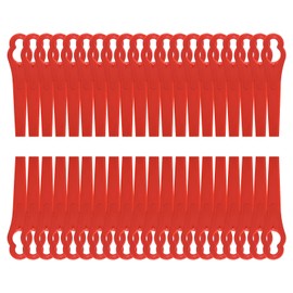 NITAIUN 120 Pcs Plastic Grass Trimmer Blades 83 mm Lawn Mower Cutting Blades Garden Mower Replacement Blades Replacement Plastic Blades for Lawn Trimmers Cordless Grass Trimmer (120 Pcs)