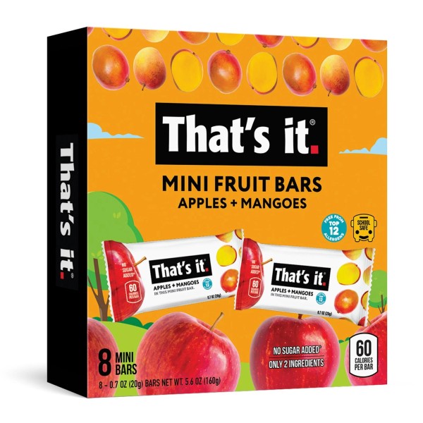 Unbranded That's it. Gluten-Free Soft & Chewy Apple + Mango