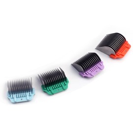 Dog Animal Stainless Steel Wide Clipper Attachment Guard comb Set for A5 Series | Snap-On/Off Design Combs,Only Fir for 10W/15W/30W Wide Blade (Large 4-Piece)