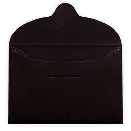 Paper Entrance Business Card Envelopes, Mini, Western Envelopes, Black, 3.9 x 2.7 inches (100 x 68 mm), 50 Pieces, Message Cards, Stationery Paper 55122