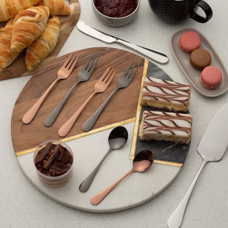 Viners Select Set of 4, 18/0 Stainless Steel Pastry Fork