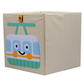 Toot Toot Square Children Storage Box Toy Organiser Foldable (Cable Car)