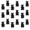 Fruidles Sugar Free Black Licorice Bears, Firm Licorice Gummy Bears,