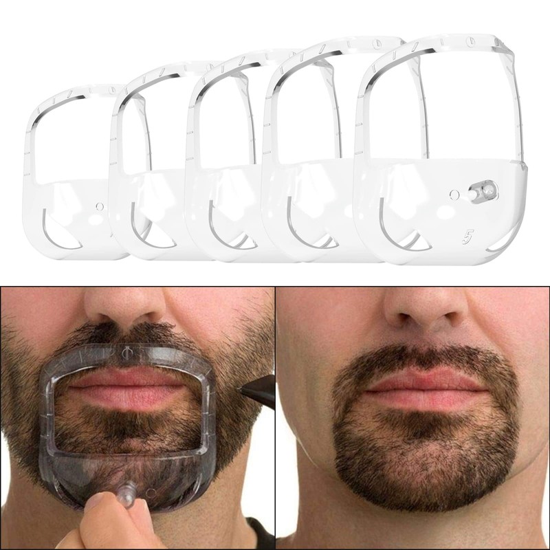 Goatee Shaving Template for Men with 5 Different Sizes, Beard