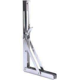 Amarine Made 12 Pack Stainless Foldable Shelf Bracket with Short Release Arm for Bench Table