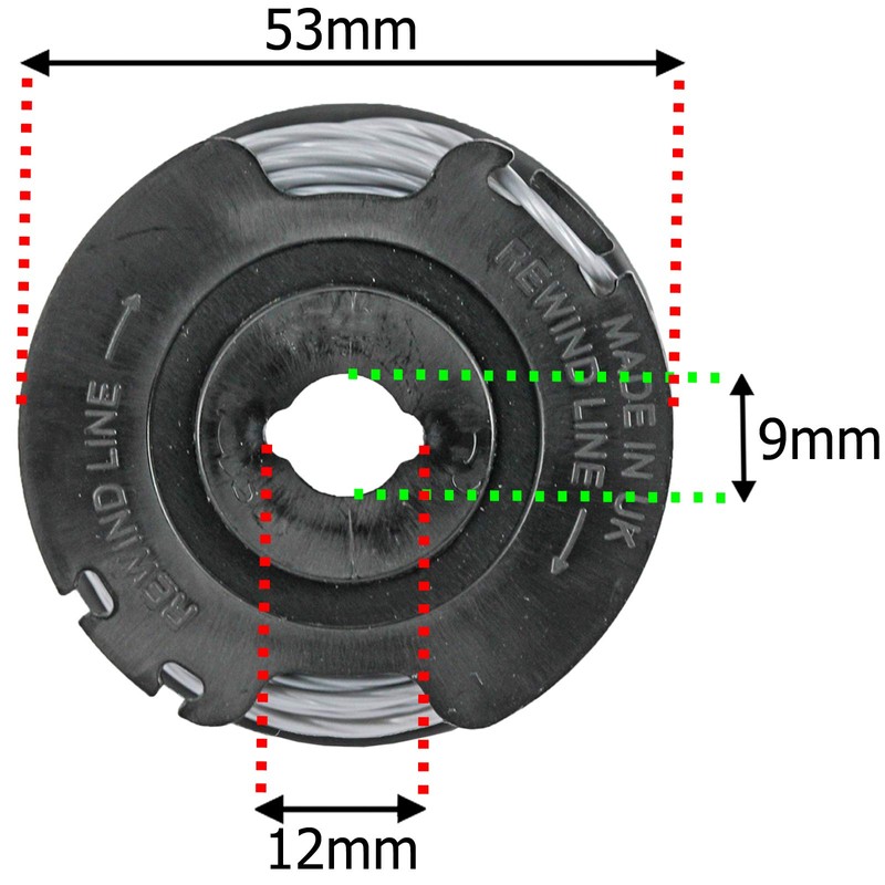 SPARES2GO 6m Line Spool & Cover Compatible with Spear &