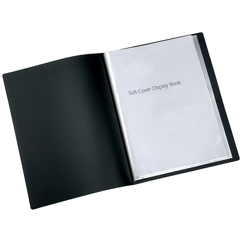 Q Connect 10-Pocket Display Book - Black