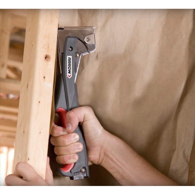Arrow HTX50 Professional Heavy Duty Hammer Tacker, Manual Stapler for